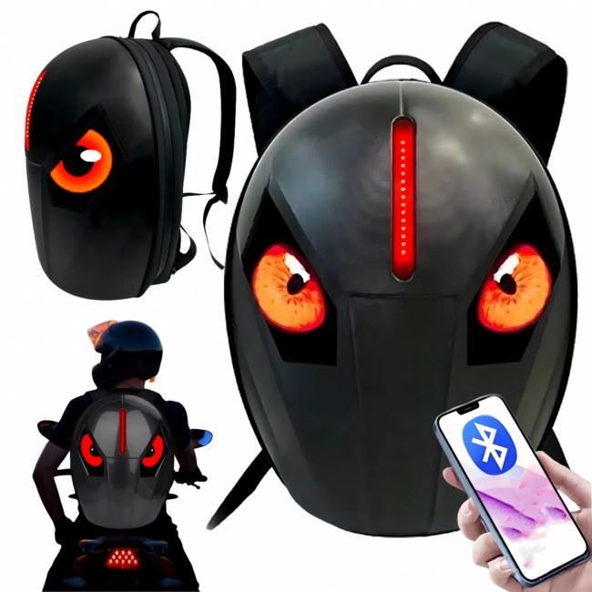 DH Style Cycling Backpack — plecak rowerowy i motocyklowy LED