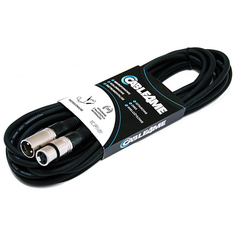 CABLE4ME — przewód mikrofonowy XLR/XLR 6 m