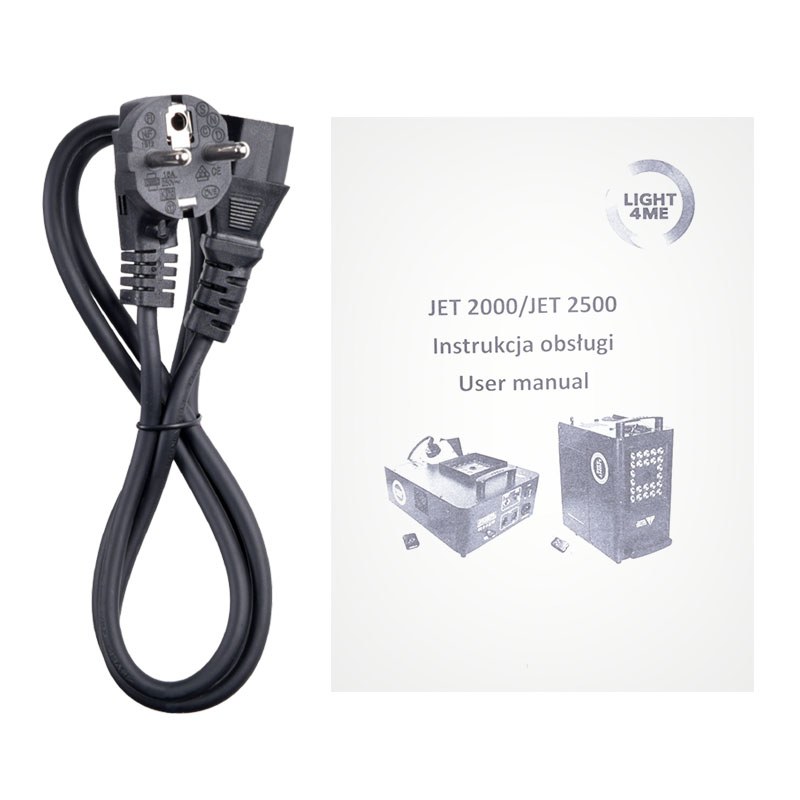 LIGHT4ME JET 2000 wytwornica dymu pionowego LED + pilot IR