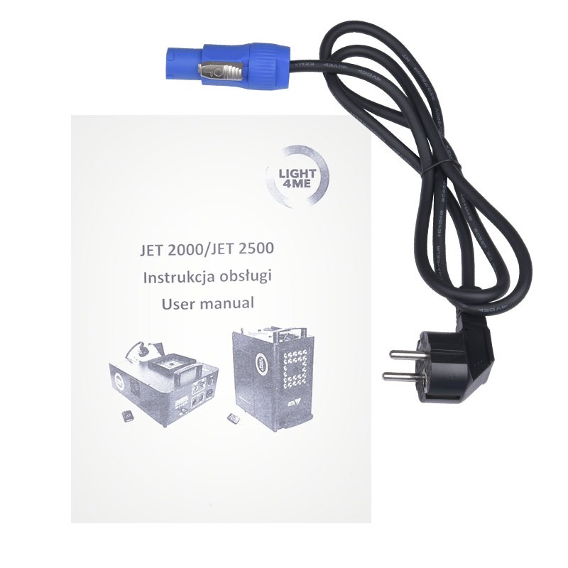LIGHT4ME JET 2500 wytwornica dymu pionowego LED + pilot