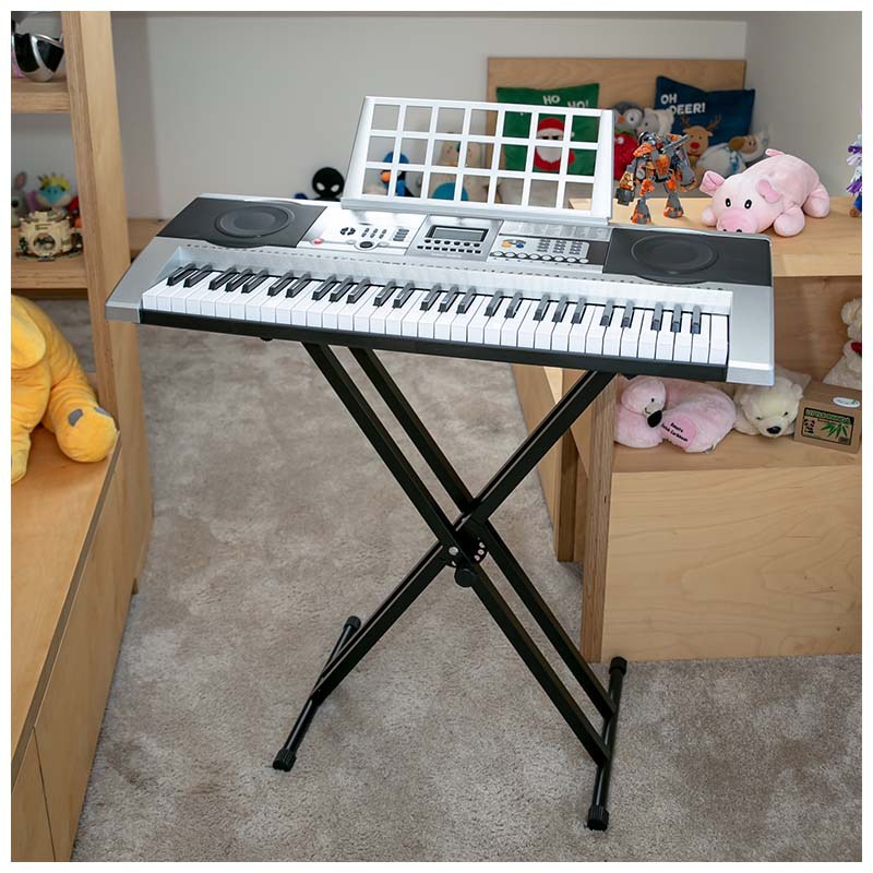 NN X4 statyw klawiszowy pod keyboard pianino cyfrowe krzyżowy składany podwójny