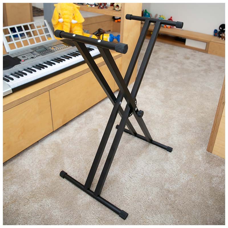 NN X4 statyw klawiszowy pod keyboard pianino cyfrowe krzyżowy składany podwójny