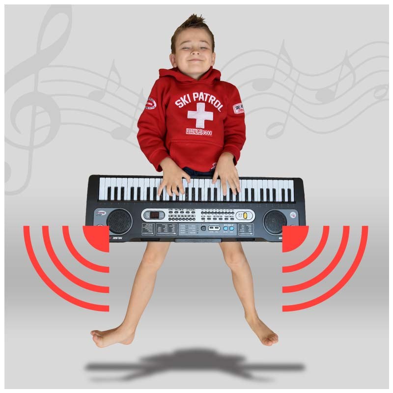 MQ 6119 KEYBOARD klawisze organy z mikrofonem dla dzieci