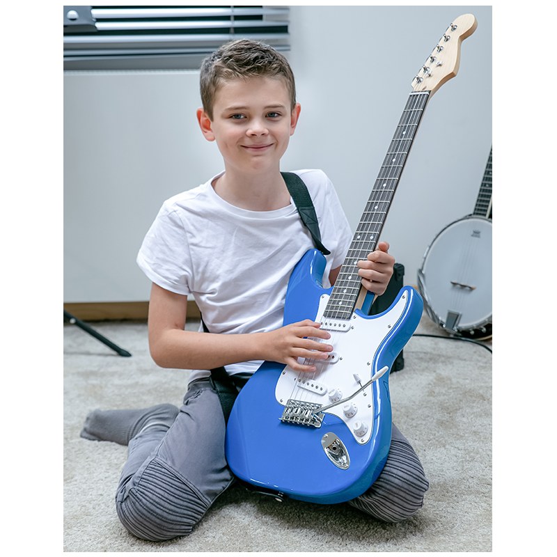 NN EG SET BLU zestaw gitarowy gitara elektryczna stratocaster