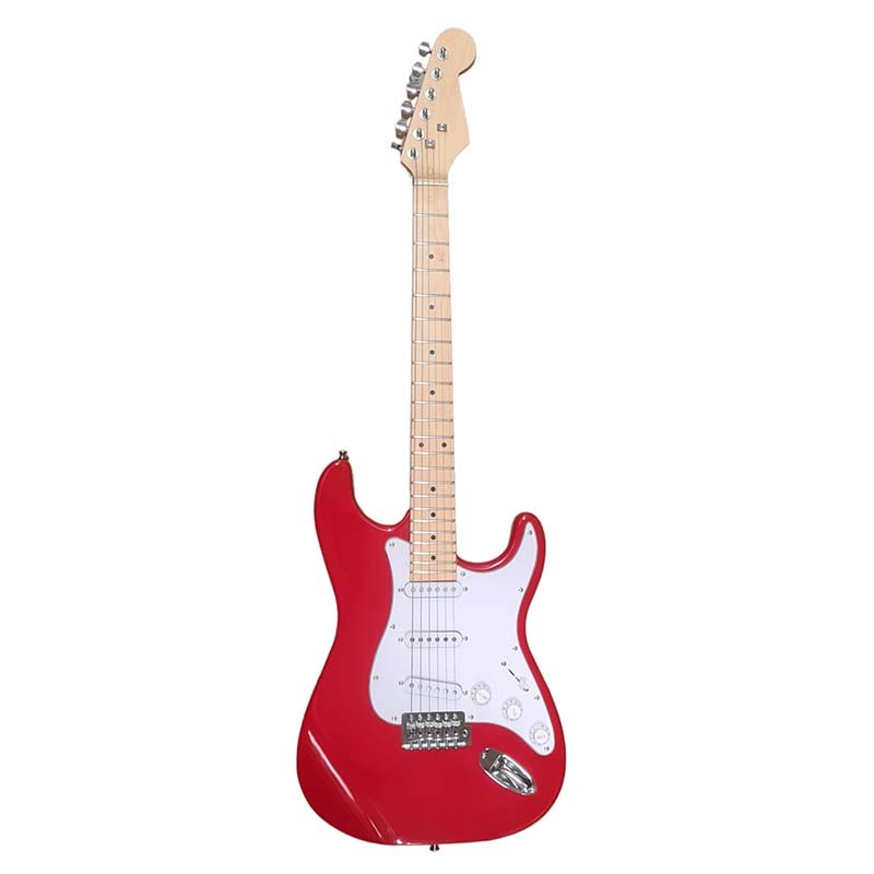 NN EG SET RED zestaw gitarowy gitara elektryczna stratocaster