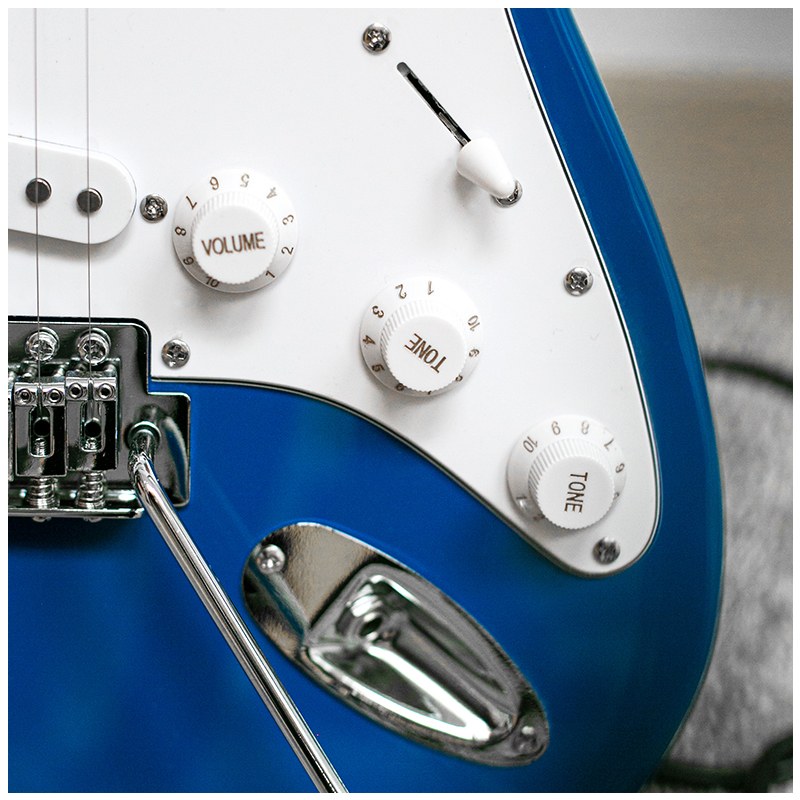 NN EG SET RED zestaw gitarowy gitara elektryczna stratocaster