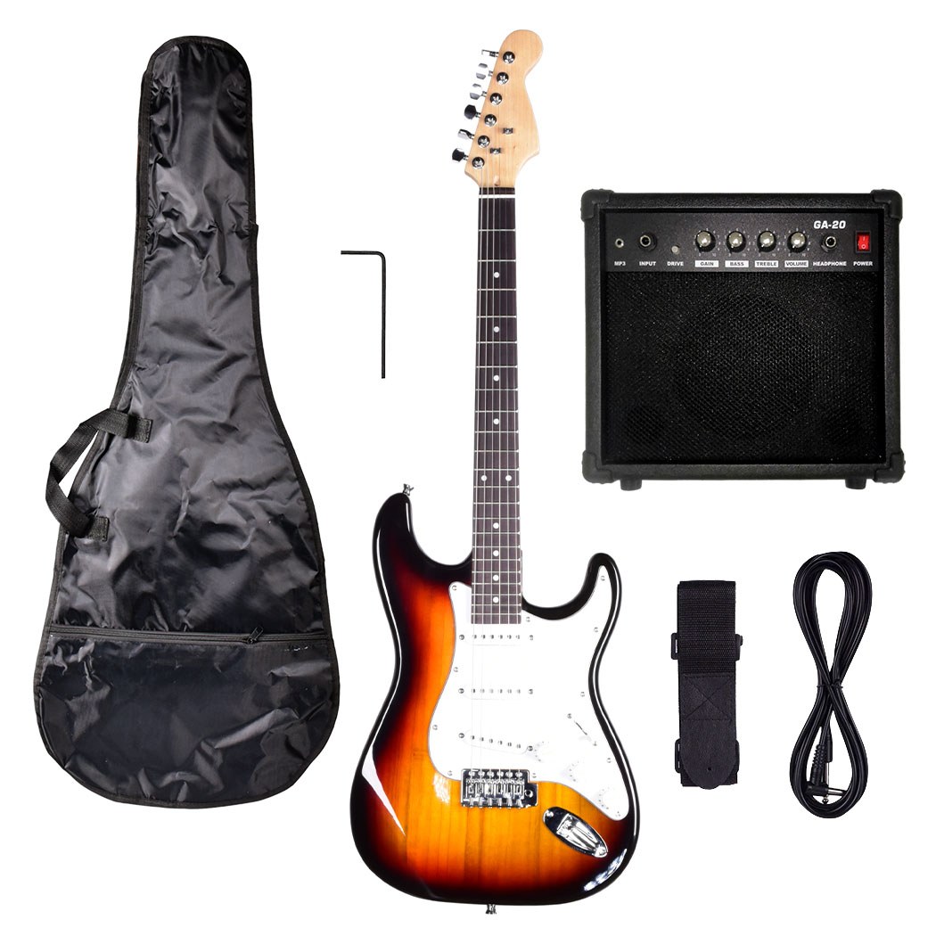 NN EG SET SB zestaw gitarowy gitara elektryczna stratocaster