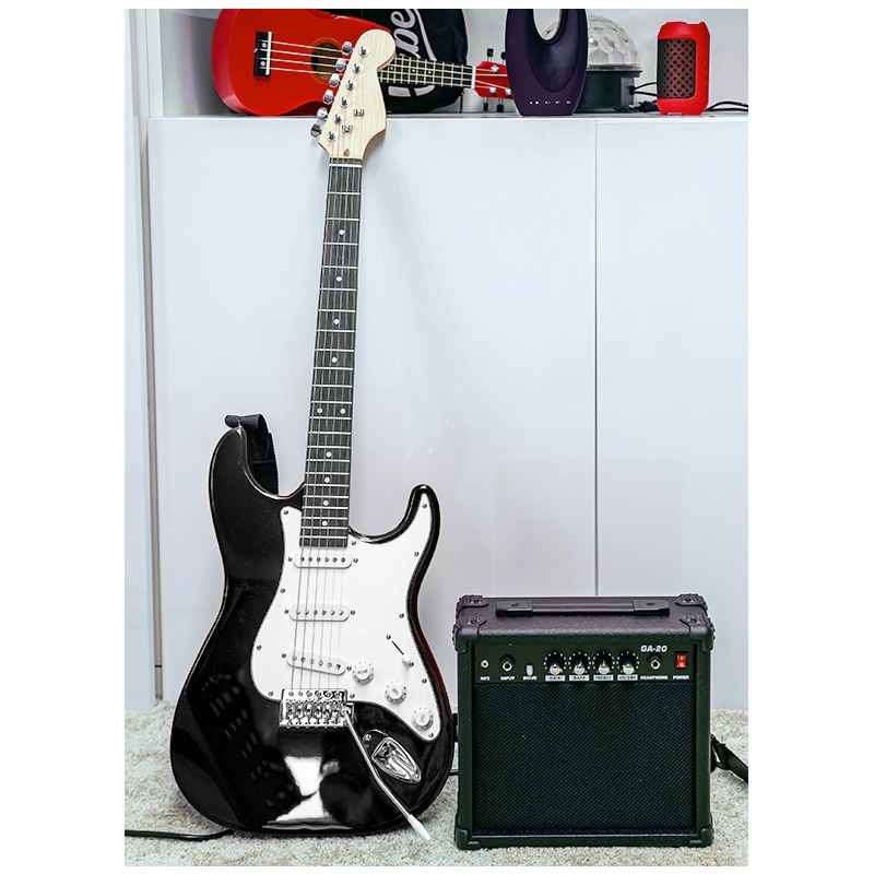 NN EG SET SB zestaw gitarowy gitara elektryczna stratocaster