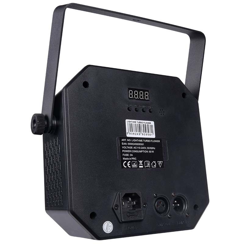 LIGHT4ME TURBO FLOWER efekt disco LED PAR UV kula laser stroboskop