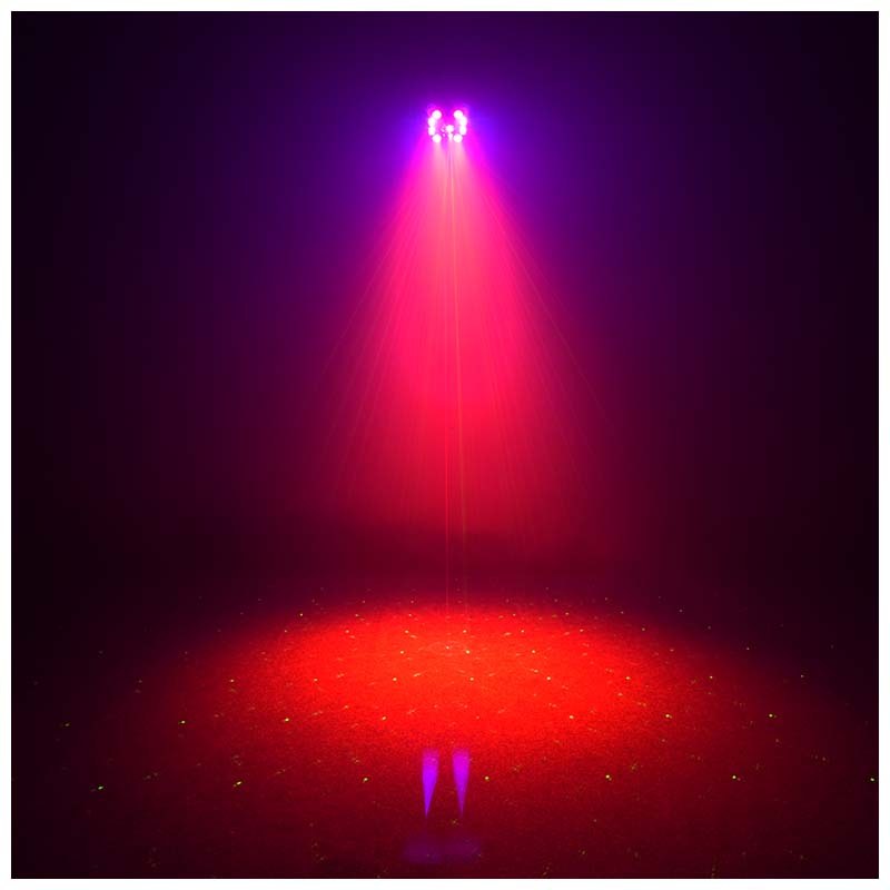 LIGHT4ME TURBO FLOWER efekt disco LED PAR UV kula laser stroboskop