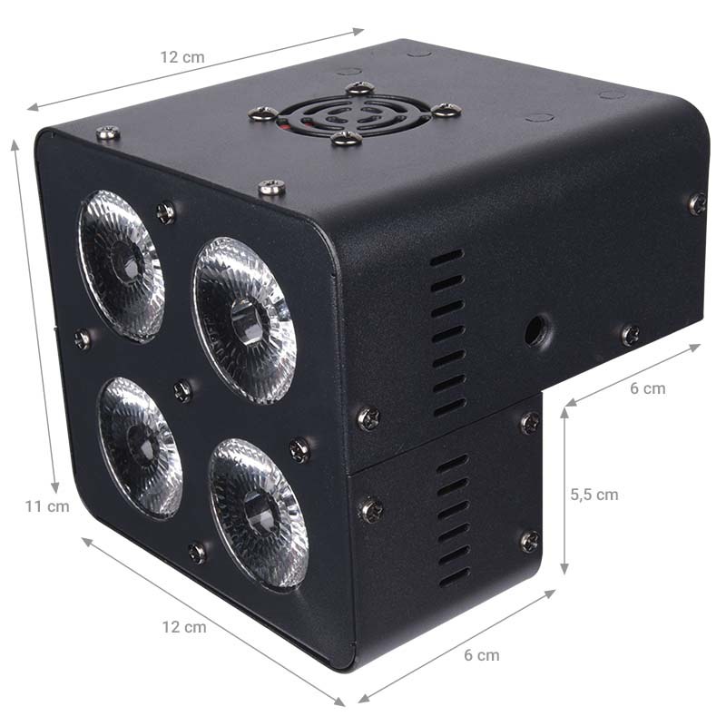 LIGHT4ME QUADRO PAR 4x15W RGBW reflektor sceniczny LED