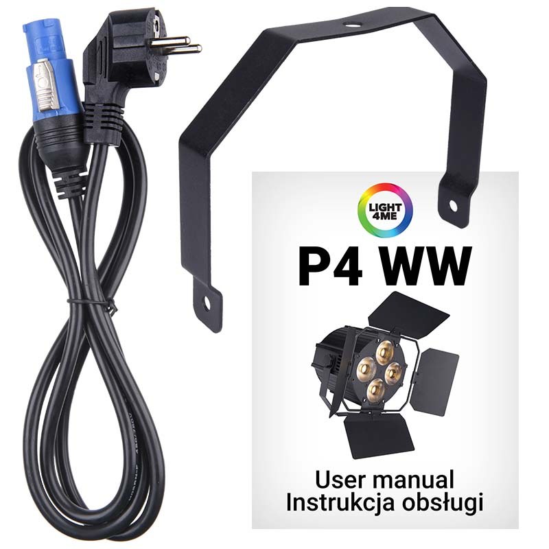 LIGHT4ME P4 WW reflektor sceniczny LED PAR ciepły biały