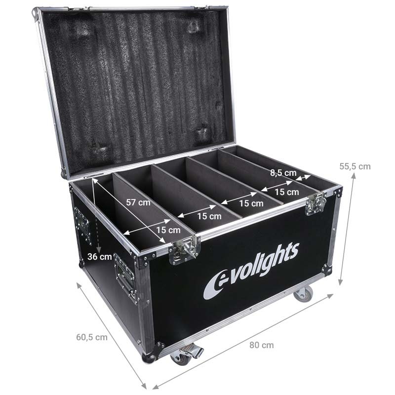 EVOLIGHTS 60x10W RGBW LED WALL WASHER CASE na 4 naświetlacze zewnętrzne IP65