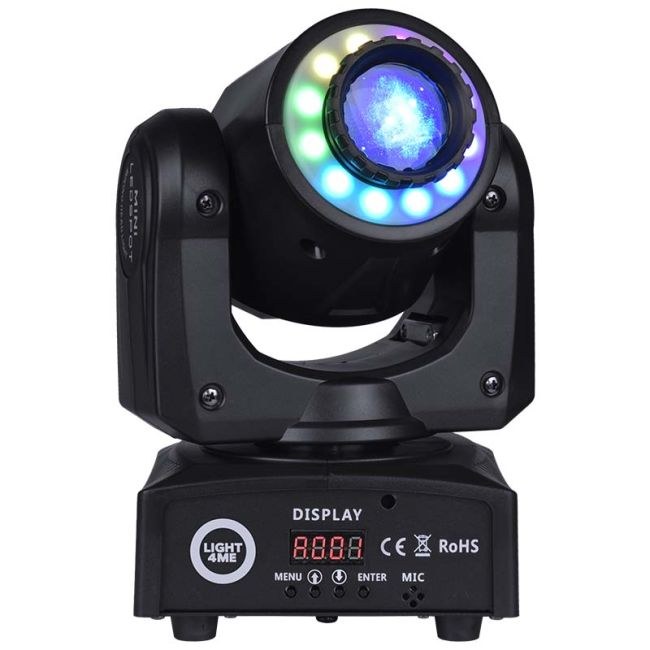 LIGHT4ME 30 SPOT RING przenośna mała głowica ruchoma LED