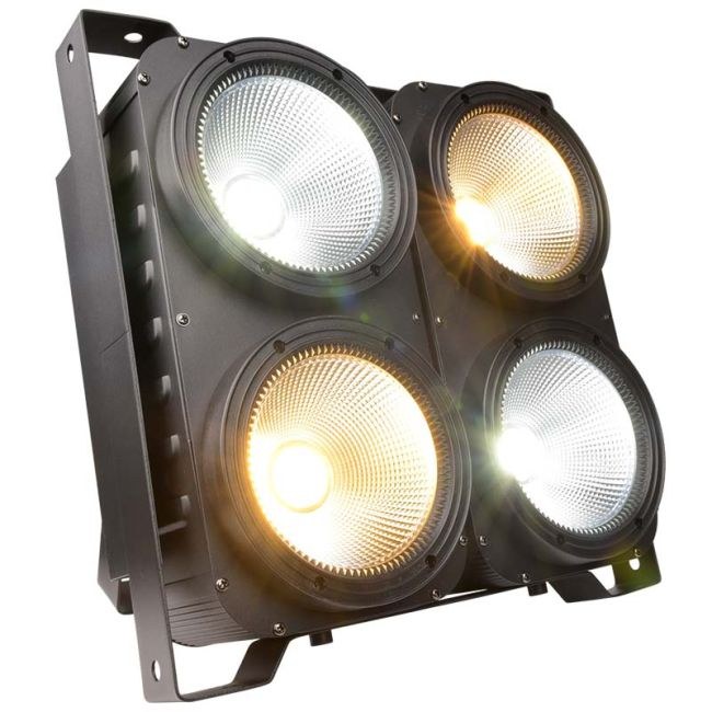 LIGHT4ME BLINDER LED 4x100W oświetlacz doświetlacz zimna biel / ciepła biel oświetlenie sceniczne