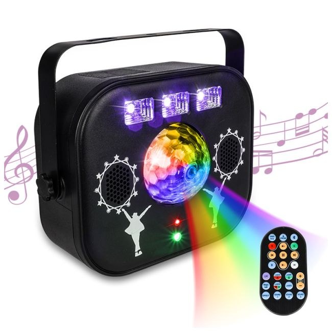 LIGHT4ME MULTIBOX multiefekt LED kula disco laser UV stroboskop