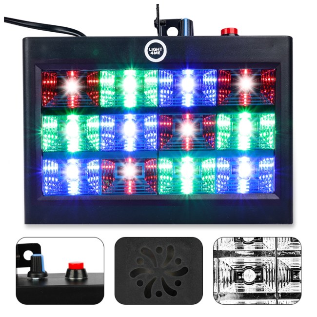 LIGHT4ME STROBE PANEL stroboskop RGB oświetlenie dyskotekowe blinder efekt świetlny LED