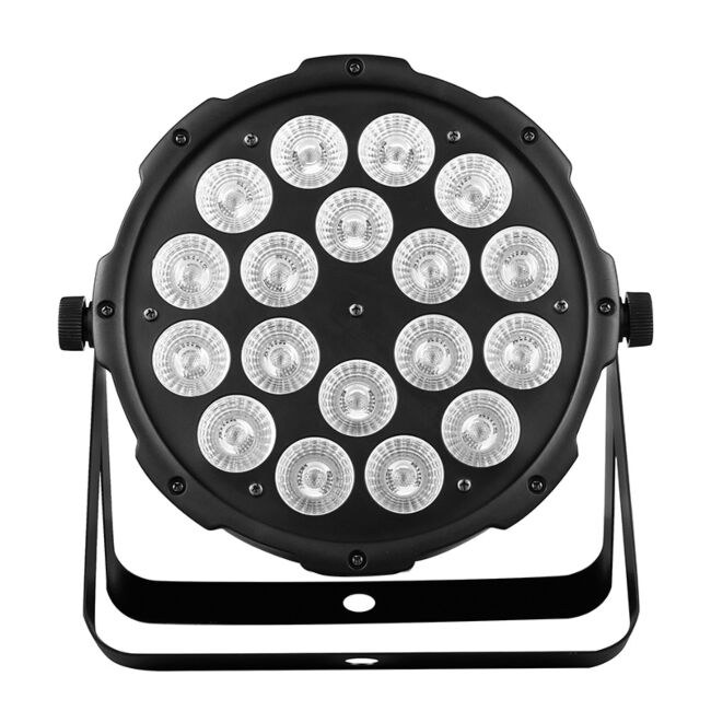 LIGHT4ME QUATRO PAR 18x10W RGBW reflektor sceniczny oświetlenie LED na imprezę dekoracja światłem