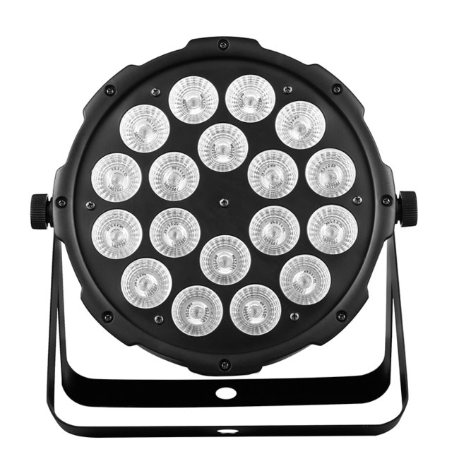 LIGHT4ME HEXO PAR 18x12W RGBWA-UV reflektor sceniczny oświetlenie LED na imprezę dekoracja światłem