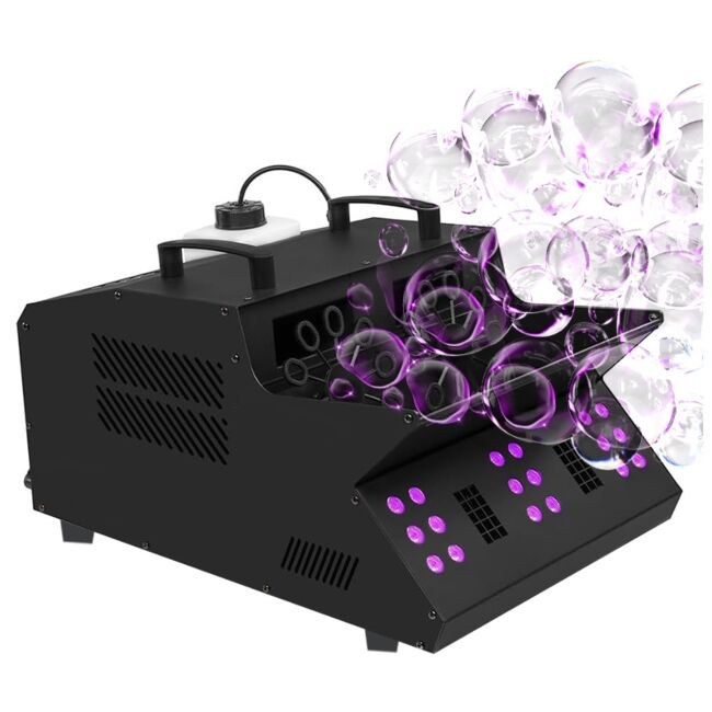 LIGHT4ME FOG DOUBLE BUBBLE profesjonalna wytwornica dymu i baniek efekt LED pilot