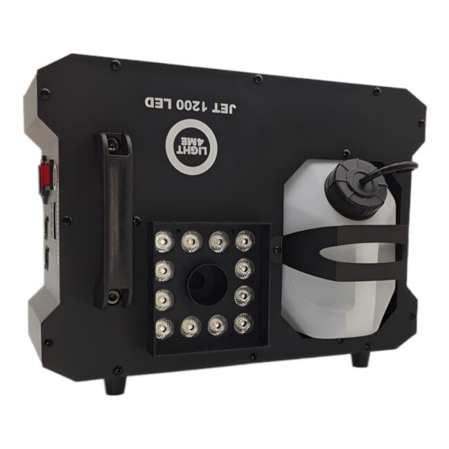 LIGHT4ME JET 1200 LED wytwornica dymu pionowego pilot bezprzewodowy efekt świetlny RGB