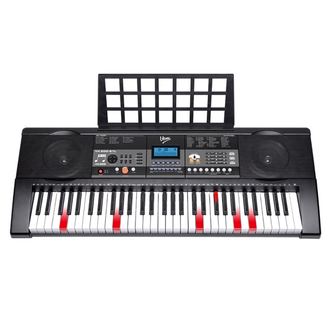 V-TONE VK 500-61L keyboard klawisze organy dla dzieci do nauki gry podświetlana klawiatura LED