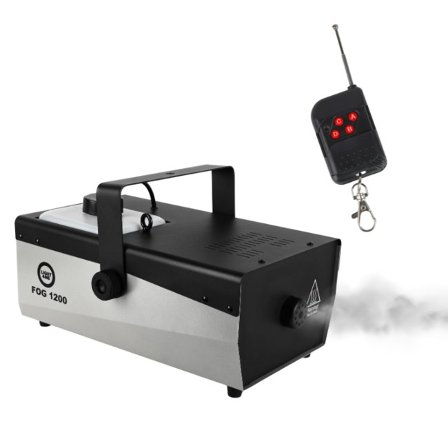 LIGHT4ME FOG 1200 V2 wytwornica dymu mgły pilot bezprzewodowy kontroler przewodowy 1200W