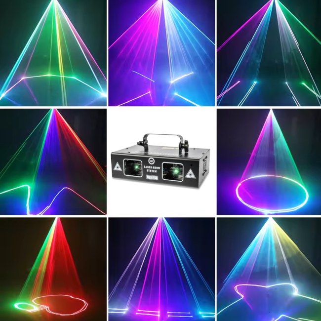 LIGHT4ME COSMOS multiefekt świetlny LED RGBWA 6w1 efekt beam Bee Eye 2x laser R/G stroboskop W/A oświetlenie dyskotekowe klubowe DJ