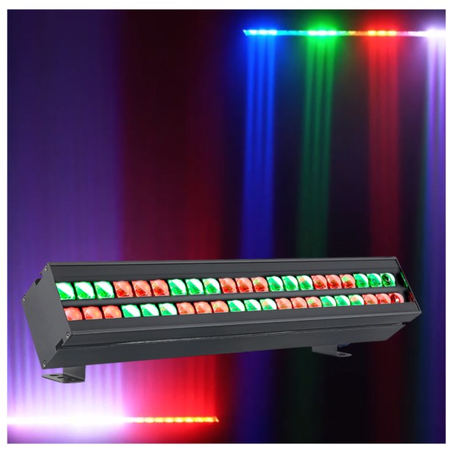 LIGHT4ME BEAM WASH BAR listwa oświetleniowa wall washer dekoracja świetlna 42x8W RGB SMD3535 LED DMX efekt tła 2x uchwyt montażowy
