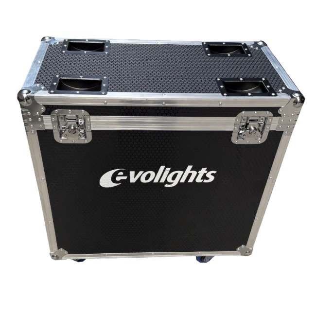 EVOLIGHTS LUMEN 7 RING CASE 2IN1 solidna skrzynia transportowa na 2 reflektory sceniczne retro