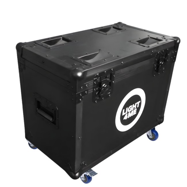 LIGHT4ME ZOOM WASH 19x15W CASE 2IN1 skrzynia transportowa na 2 głowice ruchome akcesoria 4 kółka mechanizm blokady