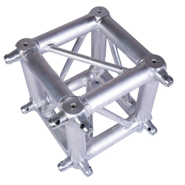 DNA TQ4 narożnik sześcienny do kratownicy trawersu na oświetlenie aluminium srebrny 50x2 mm 29x29x29 cm