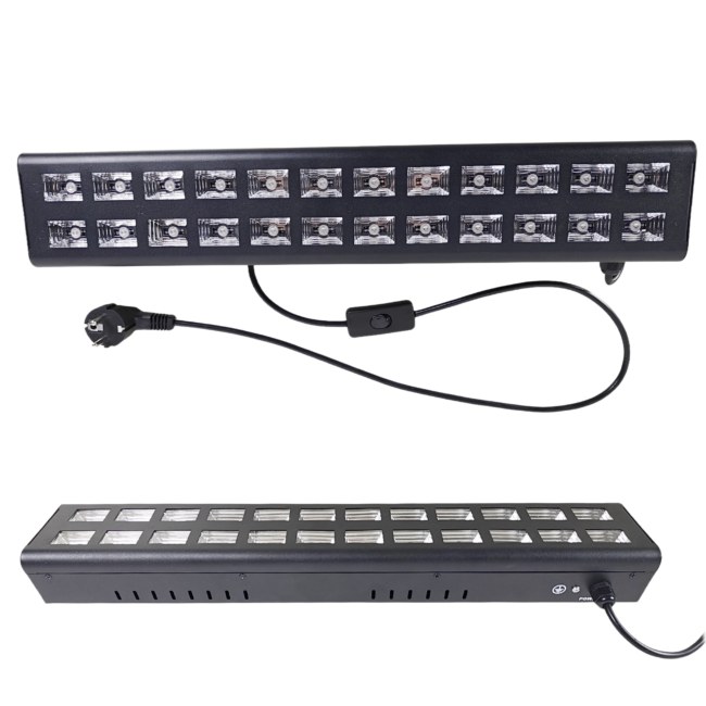 LIGHT4ME UV BAR 2X12 efekt oświetleniowy listwa sceniczna 24x3W LED 2x uchwyt montażowy