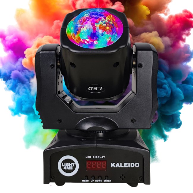 LIGHT4ME KALEIDO głowica ruchoma FX oświetlenie sceniczne DMX 10W RGBW LED uchwyt montażowy omega