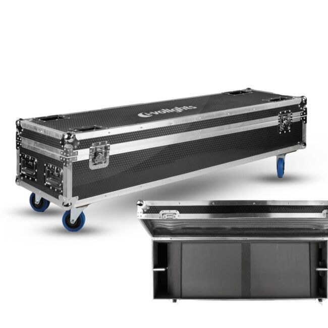 EVOLIGHTS LUMEN ROTO CASE 2IN1 skrzynia transportowa na 2 ruchome efekty oświetleniowe akcesoria 4 kółka mechanizm blokady