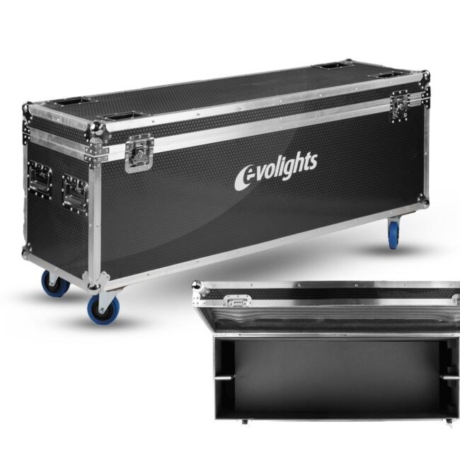 EVOLIGHTS LUMEN ROTO CASE 4IN1 skrzynia transportowa na 4 ruchome efekty oświetleniowe akcesoria 4 kółka mechanizm blokady