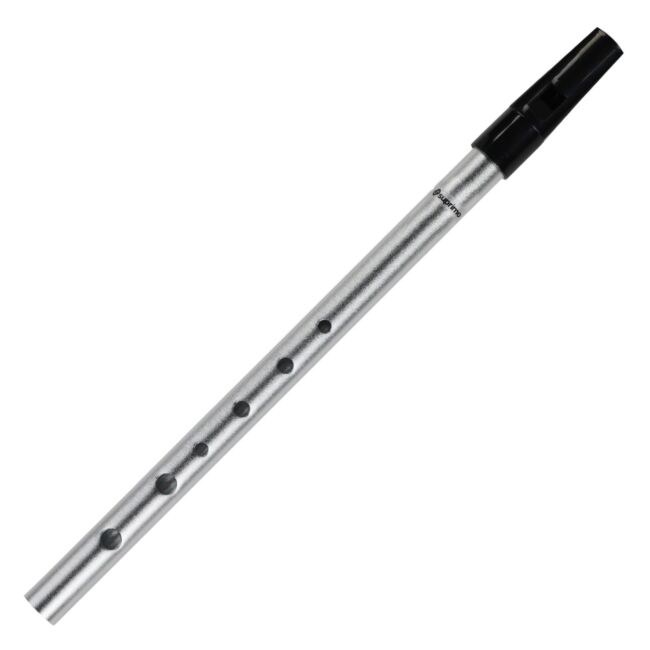 SUPRIMO FLT1 flażolet tin whistle flecik polski srebrny tonacja D osłona ochronna etui książeczka do nauki gry