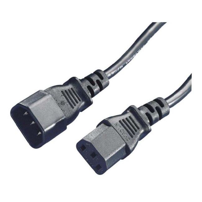 CABLE4ME PC kabel IEC in/out przewód zasilający przedłużacz 1,5 m