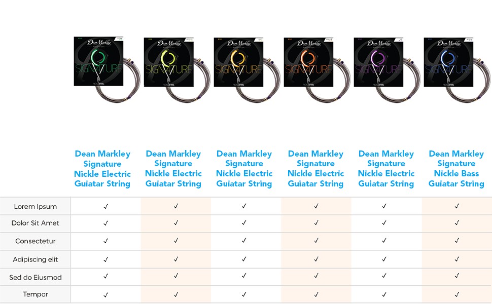 DEAN MARKLEY DM 2500 komplet strun do gitary elektrycznej