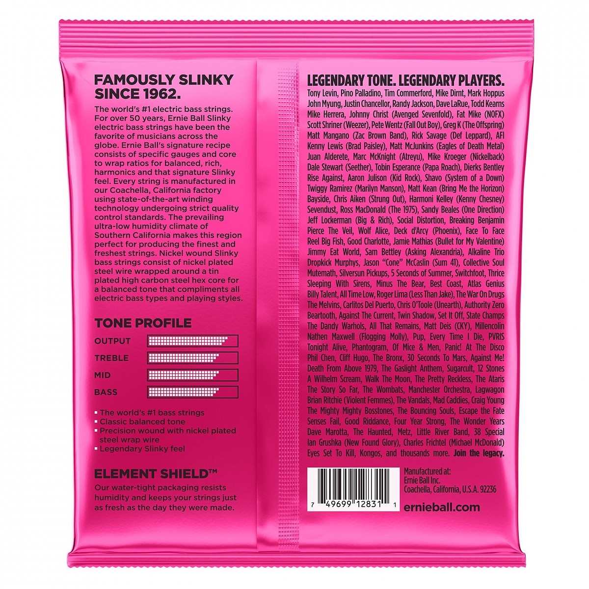 ERNIE BALL EB 2824 komplet strun do gitary basowej