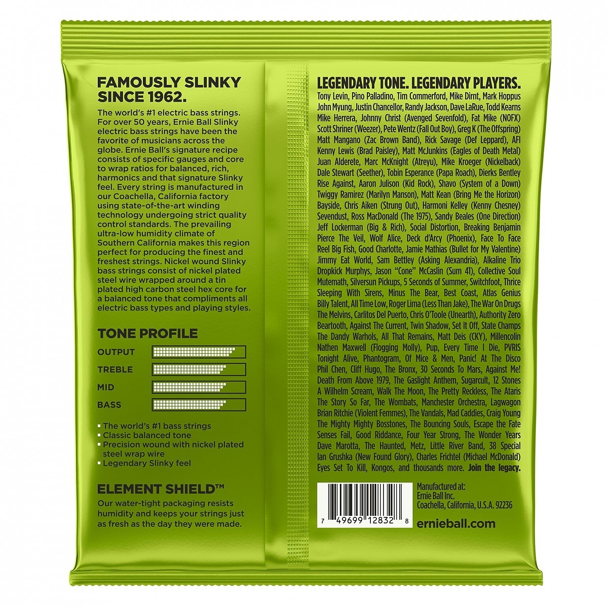 ERNIE BALL EB 2832 komplet strun do gitary basowej