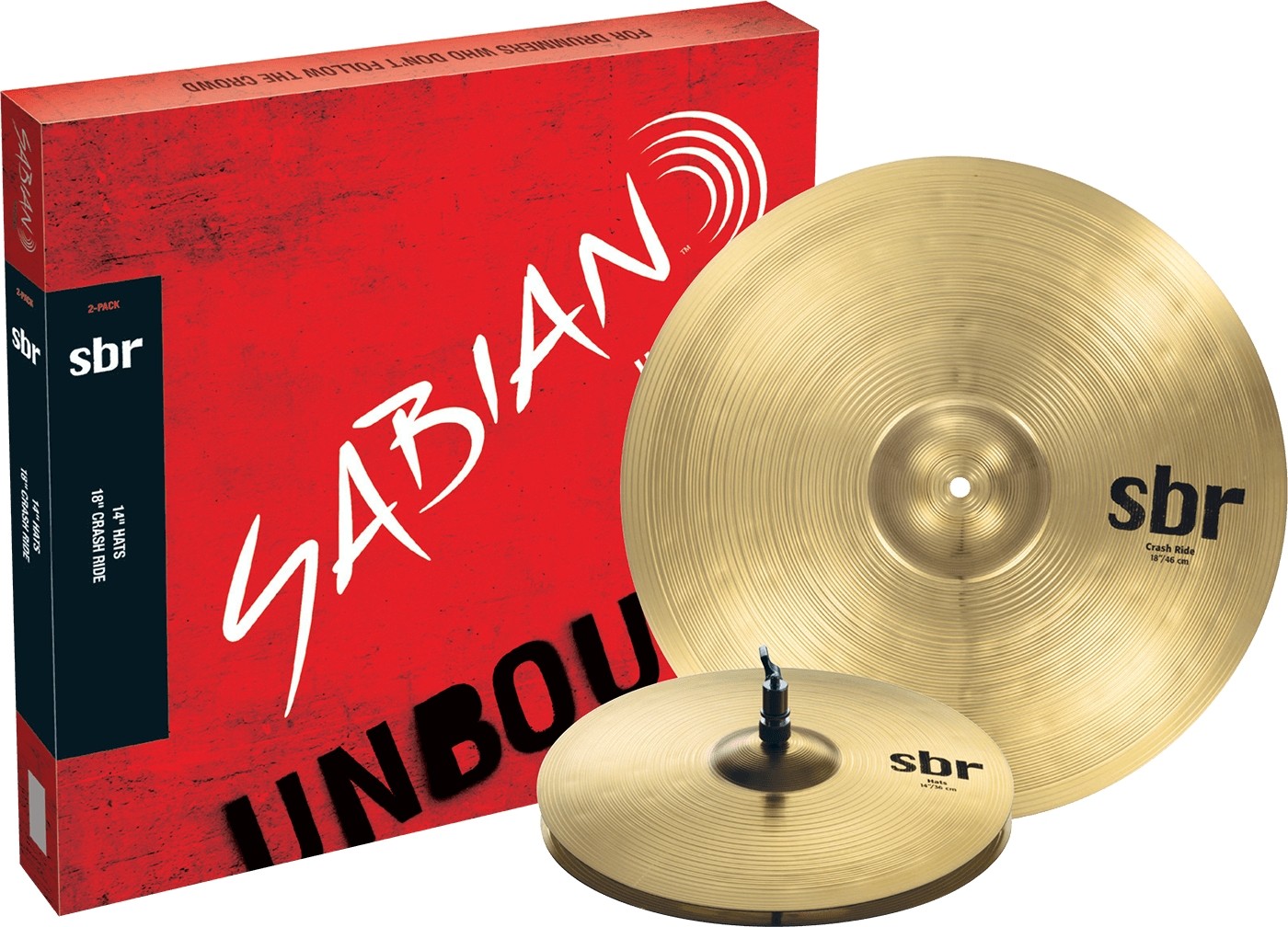 SABIAN SBR 2-PACK ZESTAW TALERZY 14/18"