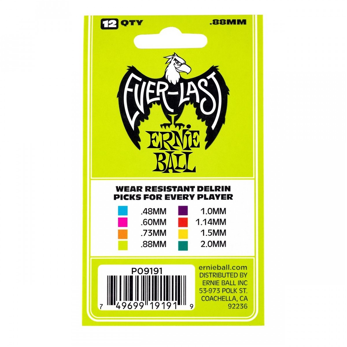ERNIE BALL EB 9191 piórka w set'ach