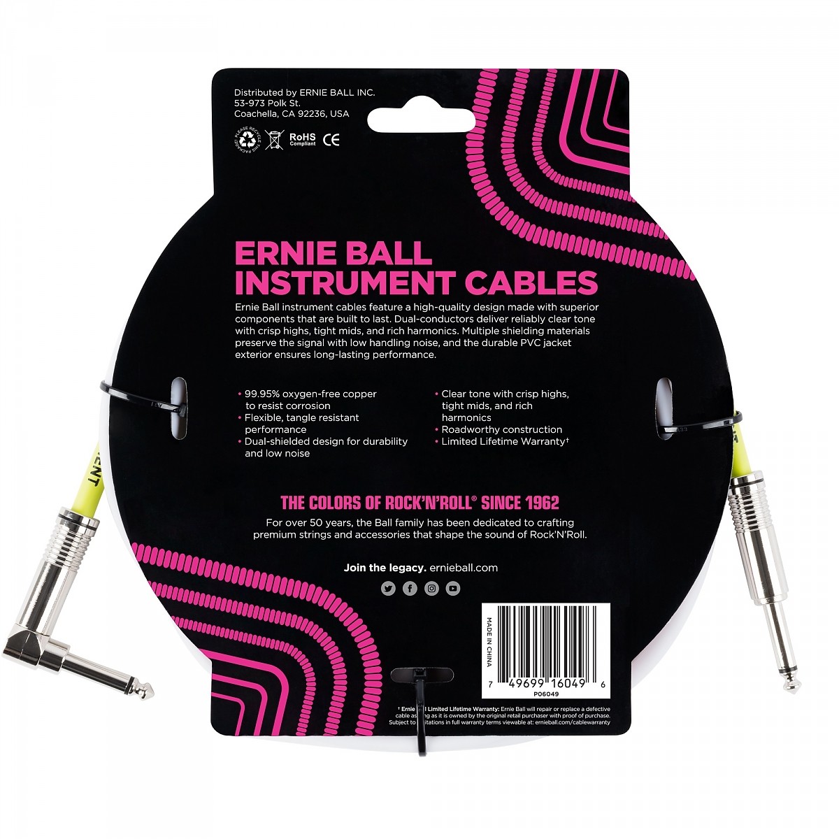 ERNIE BALL EB 6049 kabel instrumentalny