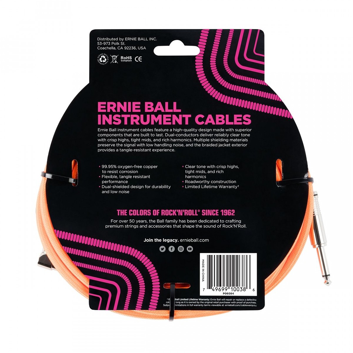 ERNIE BALL EB 6084 kabel instrumentalny