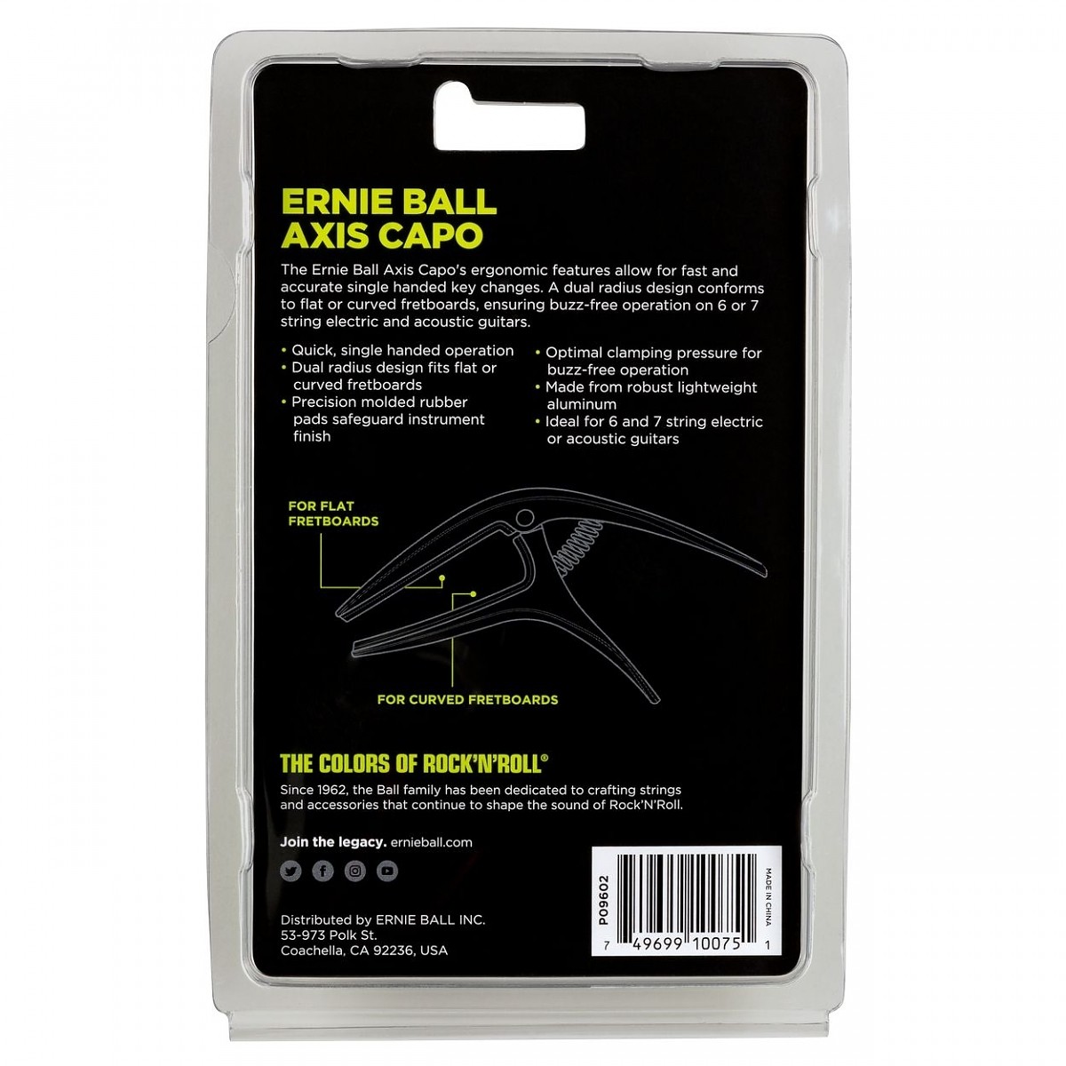 ERNIE BALL EB 9602 kapodaster do gitary