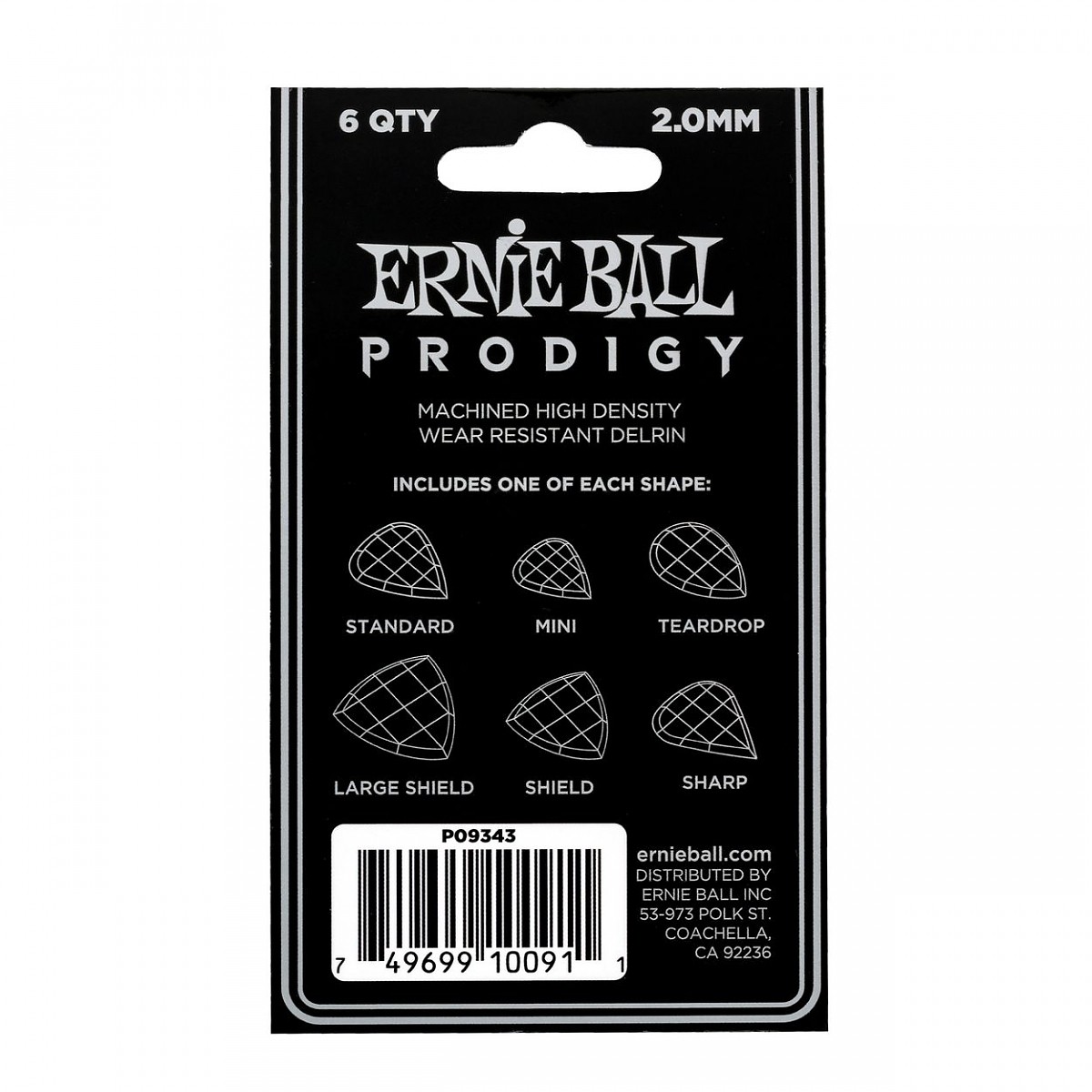 ERNIE BALL EB 9343 piórka w set'ach