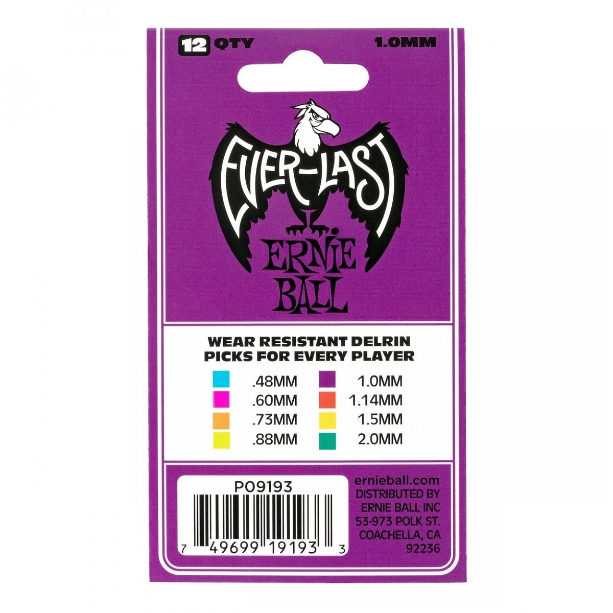 ERNIE BALL EB 9193 piórka w set'ach