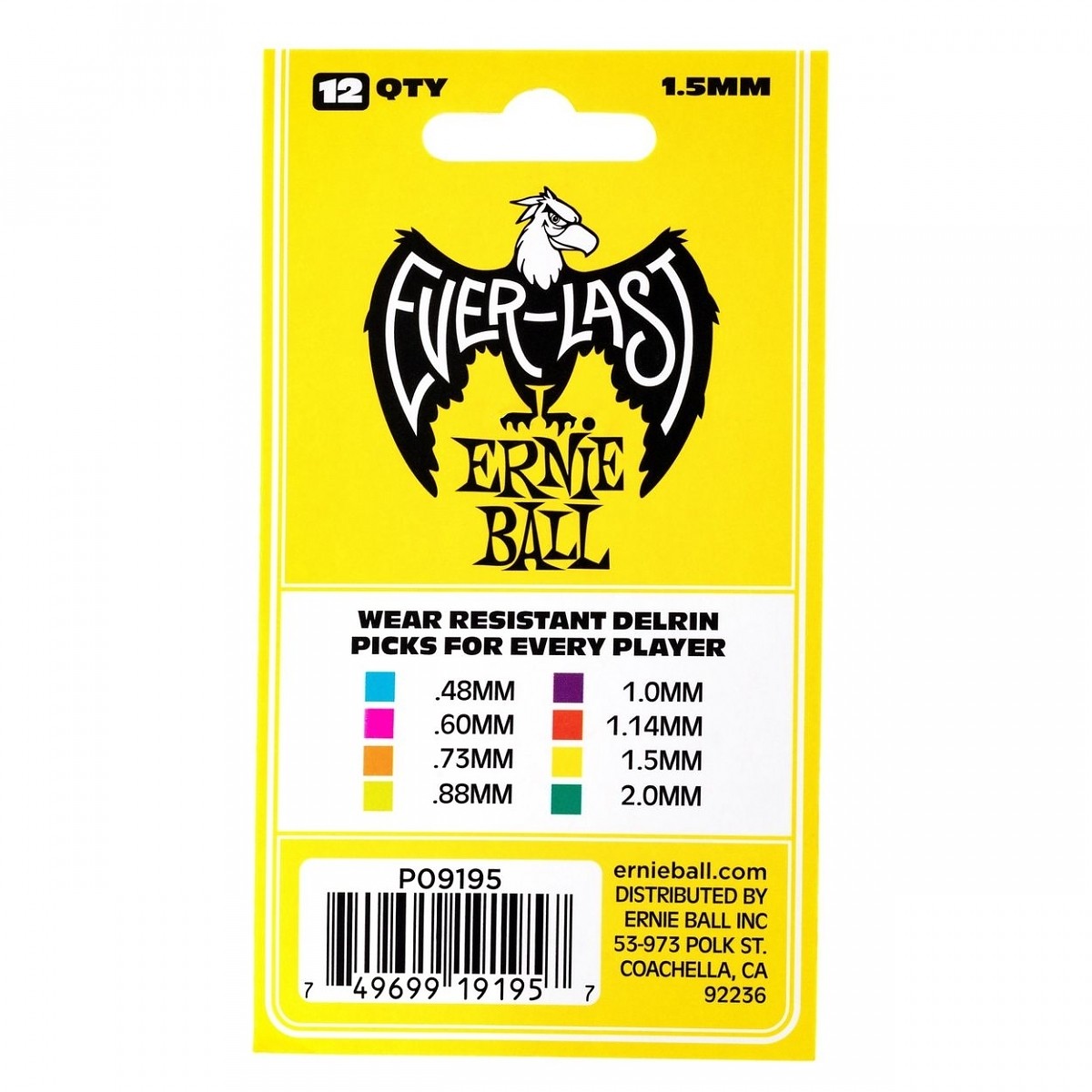 ERNIE BALL EB 9195 piórka w set'ach