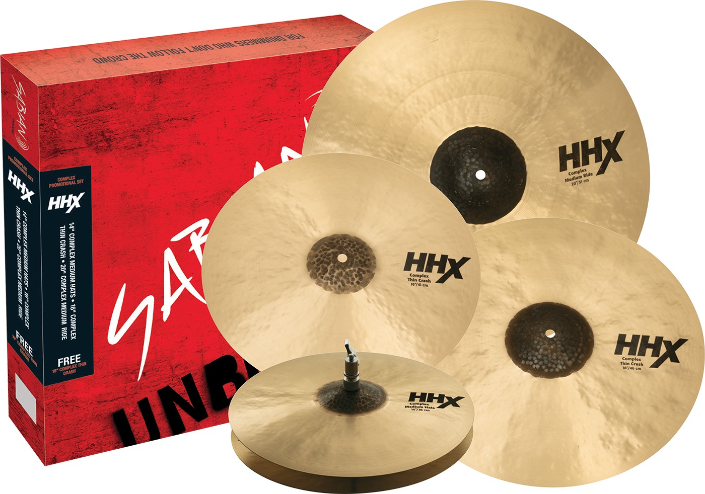 SABIAN COMPLEX PROMOTIONAL SET ZESTAW TALERZY 14/1